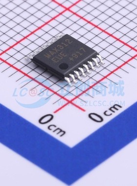 模拟开关/多路复用器 MAX312EUE+T TSSOP-16 MAXIM(美信) 元器件