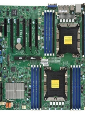 X11DPI-N-B 超微主板 支持2个intel 1代或 2代cpu 全新