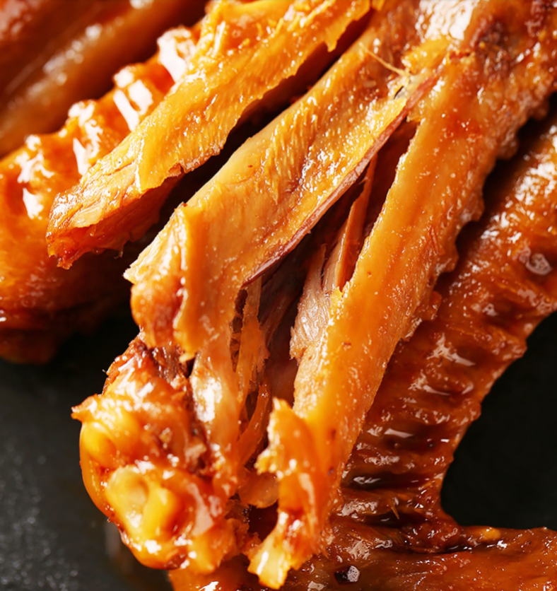 山岱王烤鸭翅卤鸭翅麻辣五香220g5袋包邮卤制休闲零食小吃熟食