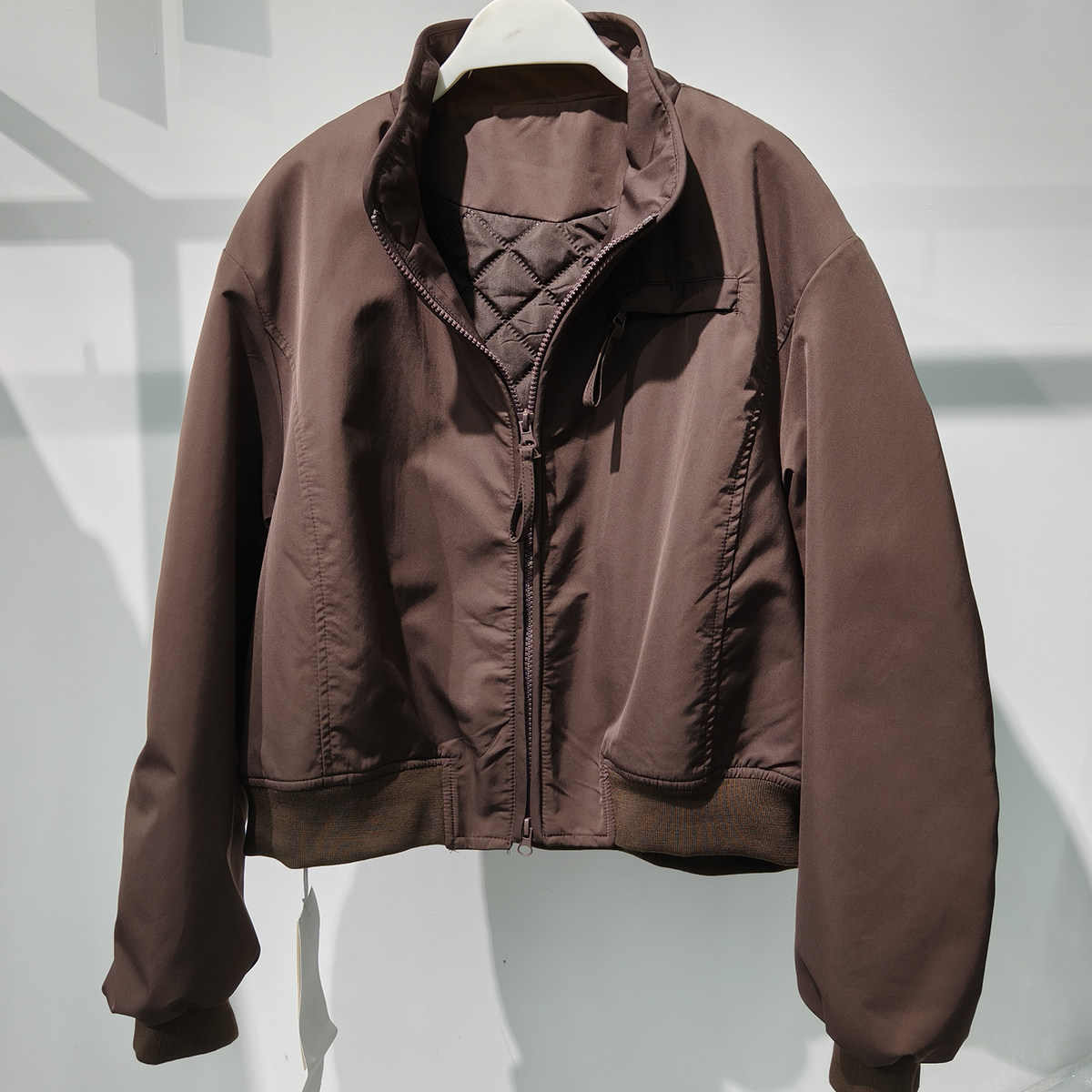 短款外套女夹棉上衣飞行员棒球服