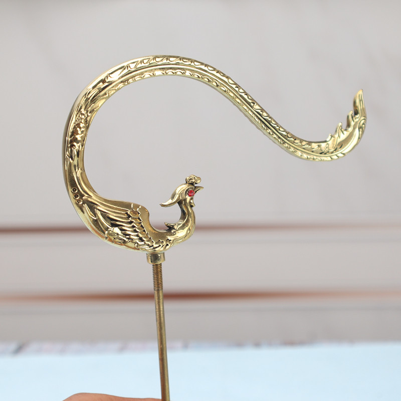 竹鸟笼挂钩钩子纯铜画眉百灵八哥鹩哥手工挂钩纯铜提手川笼配件图片