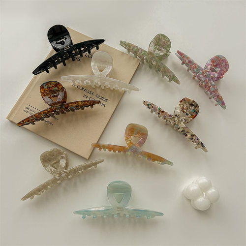 夏日浪漫~醋酸抓夹大号2023新款发夹女后脑勺盘发抓鲨鱼夹高级气