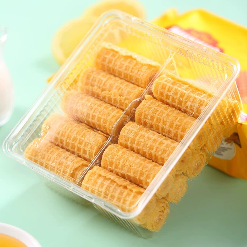 进口蛋卷威化棒盒装多支装酥脆零食俄罗斯进口休闲零食蛋卷