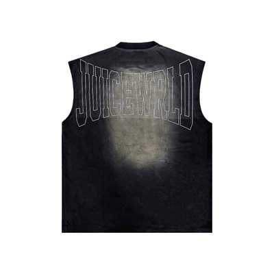 JuiceWRLD洗水钻钉宽松背心