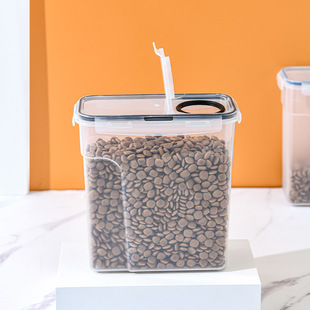 宠物用品跨境新款狗粮桶密封桶宠物储粮桶双重密封防潮宠物零食罐