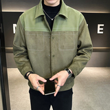 2025秋季直播男士帅气麂皮绒夹克外套W6068-P105，男装夹克，电商B307