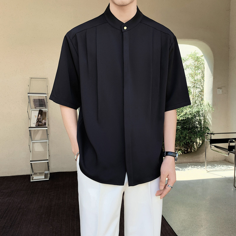 2025年夏季直播男士帅气垂感花衬衫CS800-P55,男装衬衫,电商B307