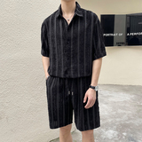 2025夏季短袖短裤套装TZ8044上衣P40，8044裤子P35，可拆卖，男装休闲套装，电商B307