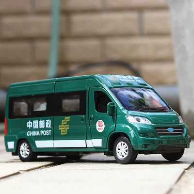 Mô phỏng cơn gió nhanh xe chở hàng Hợp kim xe mô hình bưu chính 120 xe van đồ chơi trẻ em - Chế độ tĩnh Chế độ tĩnh