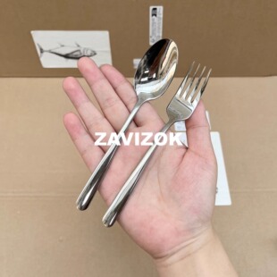 304不锈钢小号甜品叉甜品勺儿童学生餐厅西餐用 基础款