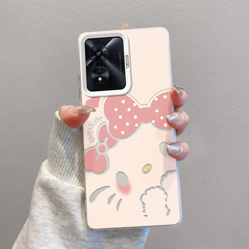 OPPOA97手机壳握拳KT猫磨砂彩银