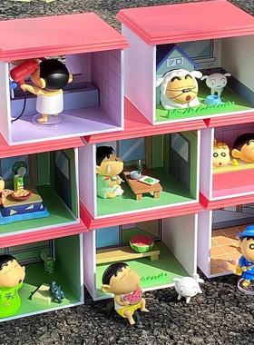 正版52toys蜡笔小新春日部之家盲盒手办潮玩周边摆件礼物动漫可爱
