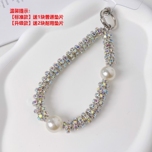 高端女款珍珠钻石手机挂绳挂链