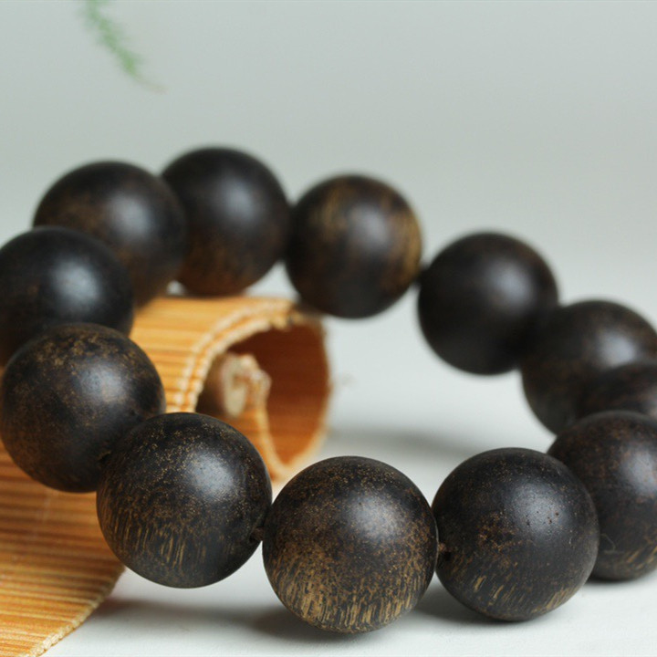 인증서 수중 등급 브루나이 침향 팔찌 검은색 QINNAN 오래된 재료 남성 및 여성 부처 구슬 팔찌 나트랑 침향이 함께 제공됩니다