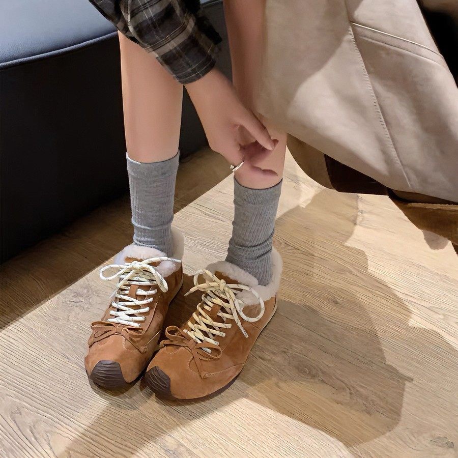 软皮版歪头蝴蝶结加绒德训鞋女真皮加绒歪头3cm增高休闲鞋女运动,女鞋,时尚休闲鞋,淘宝优惠券,粉丝福利购,淘宝优惠卷