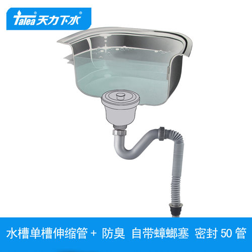 洗菜盆单槽下水管配件gn025c011