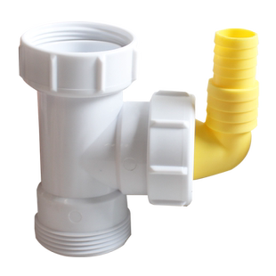 天力内牙45下水管1.5寸螺牙三通接头直径40mm塑料管三通接头QS623