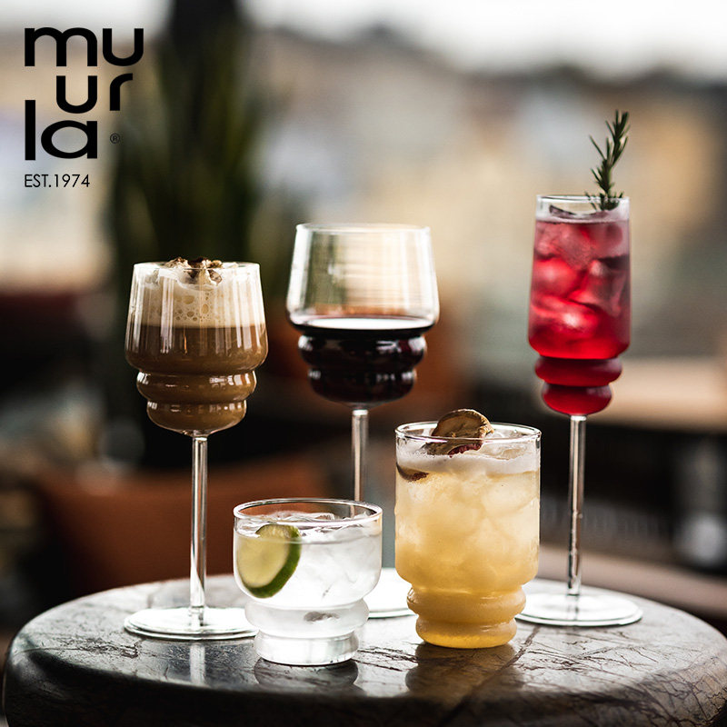 muurla玻璃家用红酒杯手工创意
