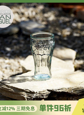 西班牙VSM 可口可乐环保玻璃杯啤酒吸管密封杯储物罐甜品碗直身杯