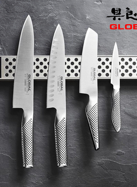 日本具良治GLOBAL厨房壁挂式磁石刀架吸铁石刀座磁力磁性菜刀架