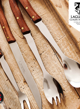 法国Claude dozorme狼头烧烤系列烧烤刀叉沙拉勺分餐勺套装户外用