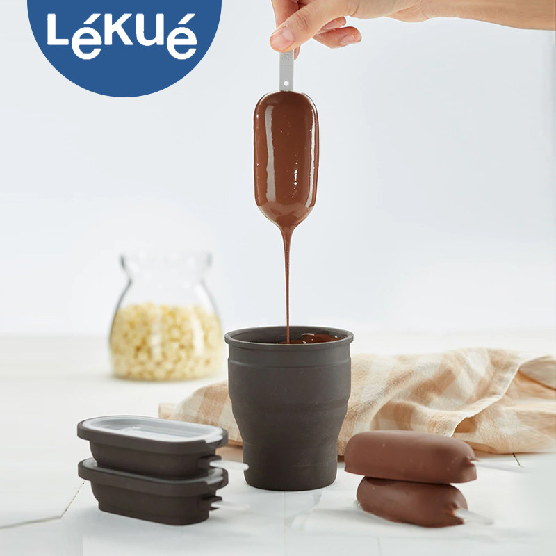 西班牙Lekue乐葵脆皮雪糕模具套装铂金级硅胶冰棒冰糕自制冰淇淋