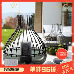 德国俐傲纳朵LEONARDO欧式创意玻璃烛台客厅茶几装饰摆件欧式铁艺