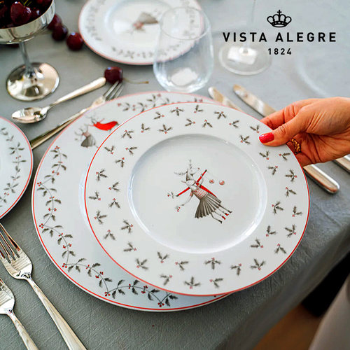 Vista Alegre葡萄牙NOEL系列碗餐盘甜点盘陶瓷杯碟家用厨用蛋糕盘