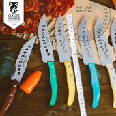 法国Claude dozorme狼头多功能熟食刀不锈钢切肉刀橄榄木香肠刀