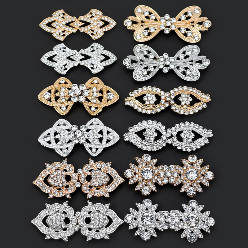 金属对扣盘扣旗袍领口装饰扣披肩子母扣高档水钻大衣搭扣皮草扣子,居家布艺,纽扣,淘宝优惠券,粉丝福利购,淘宝优惠卷