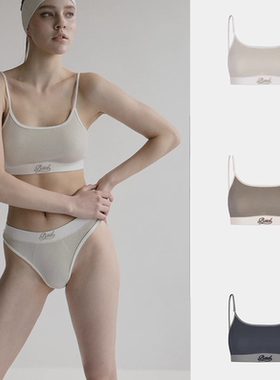 韩国badblood美式吊带背心女短款拼色刺绣运动套装辣妹打底上衣