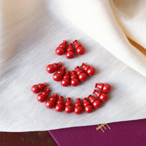 高抛颜色红亮帝王小葫芦原矿朱砂