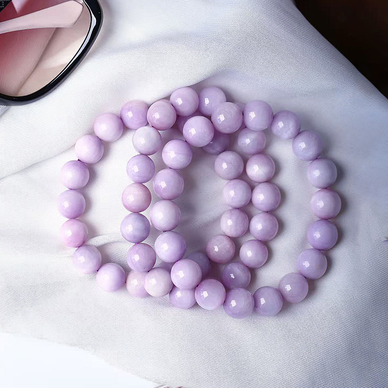 工厂处理福利价天然水晶紫锂辉圆珠单圈手链 女款锂辉石手串饰品,饰品/流行首饰/时尚饰品新,手饰/手串,淘宝优惠券,粉丝福利购,淘宝优惠卷