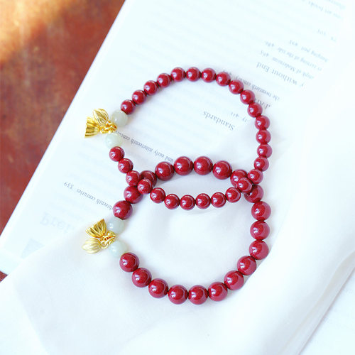 原矿朱砂紫金砂搭配小兔子原创