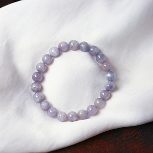 水晶锂辉石手串饰品 女款 工厂福利款 天然水晶梦幻紫锂辉圆珠手链