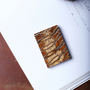 天然化石猛犸象牙臼齿化石无事牌款吊坠 远古猛犸化石男女款吊牌