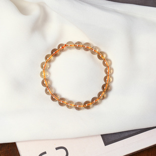 水晶钛晶发晶手串饰品 男女款 工厂福利 天然水晶金发晶单圈手链