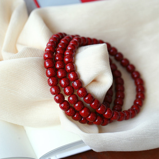 男女款 手链 朱砂手链饰品 天然原矿晶体颗粒砂老型珠款 精品朱砂