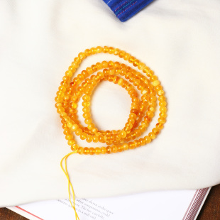 真品蜜蜡多圈饰品 男女款 天然琥珀蜜蜡老蜜蜡盘珠款 手链佛珠链