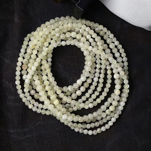 工厂处理福利价天然水晶柠檬黄三圈手链 水晶手串饰品 男女款