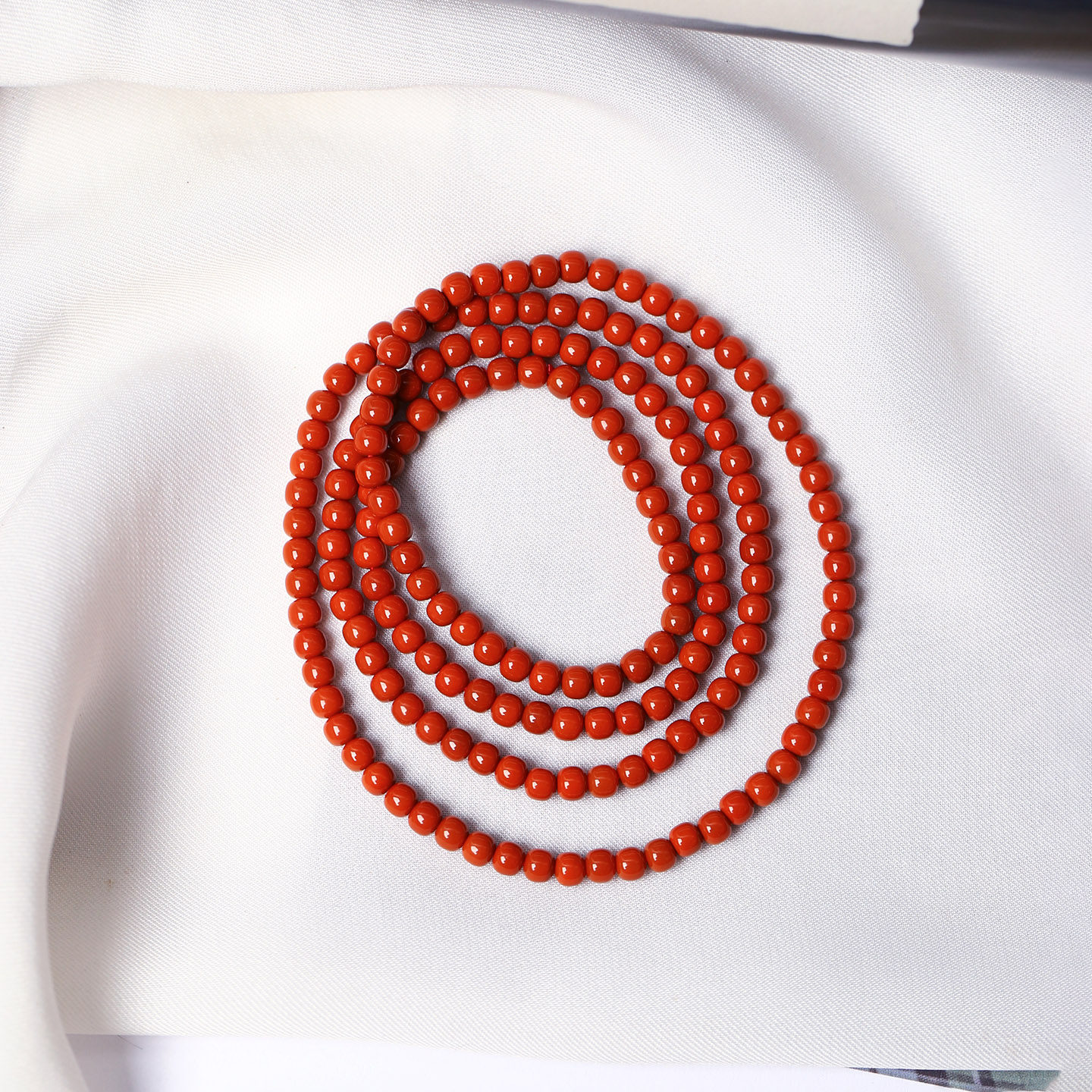 天然川料满色满肉南红玛瑙老型珠多圈手链男女款南红手串饰品礼物