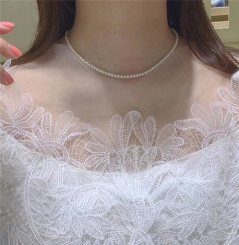天然淡水珍珠项链好圆度女