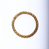 天然和田玉糖料直切珠链手链 玉石老红糖手串饰品礼物 男女款