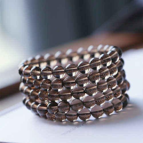 黑曜石送礼物冰种天然手串