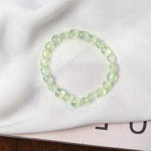 女款 单圈手链 水晶冰透体葡萄石 天然水晶葡萄石随形珠款 精品透体