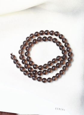 水晶DIY手工饰品配件 冰种黑曜石散珠子 串珠材料 6-14mm