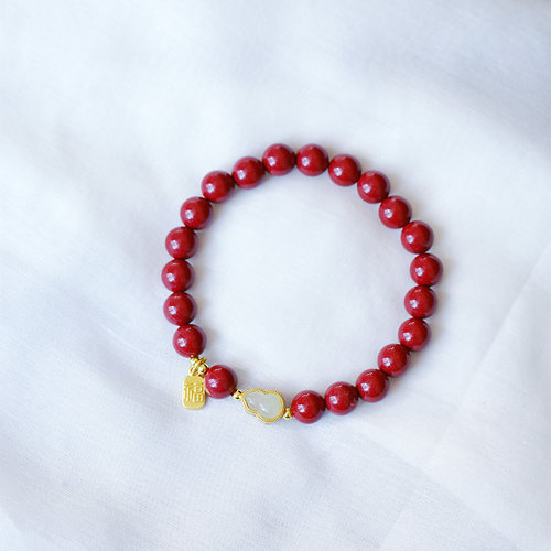 天然原矿精品紫金砂原创款手链