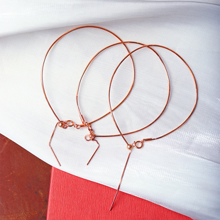 925纯银万能手环手链手镯 直针可以过珠子女款925银饰品礼物