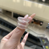 精品马料白冰料天然马达加斯加玉髓戒指戒圈指环男女扳指时尚 饰品