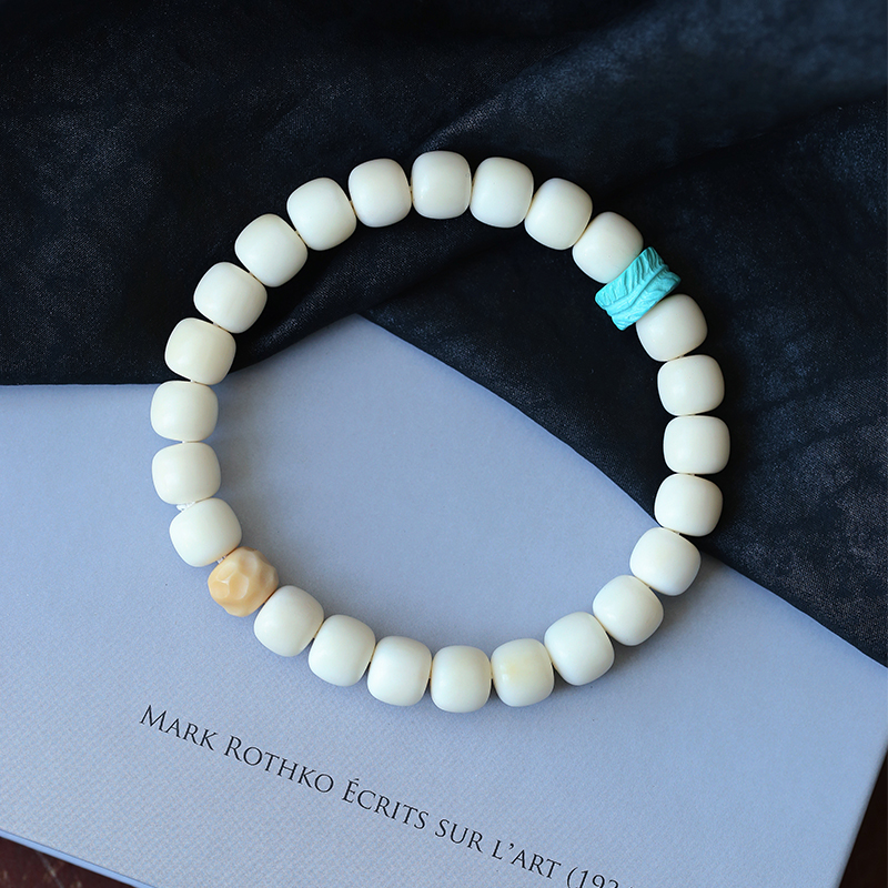 天然象牙果手链单圈男女